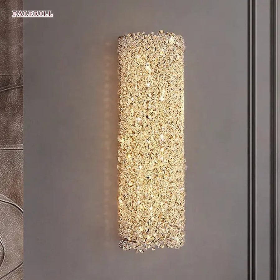AM0663 — Light Luxury Crystal Wall Light for Living Rooms