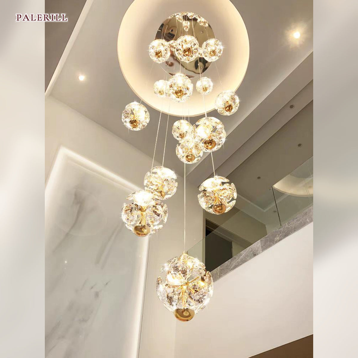 AM0515 — Light Luxury Crystal Chandelier for Living Rooms