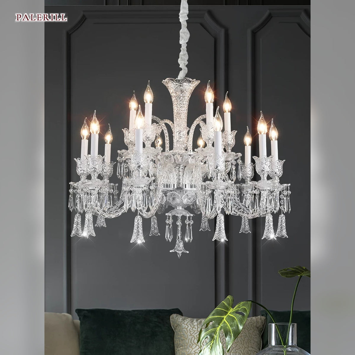 AM0821 — European Crystal Chandelier for Living Rooms & Dining Rooms