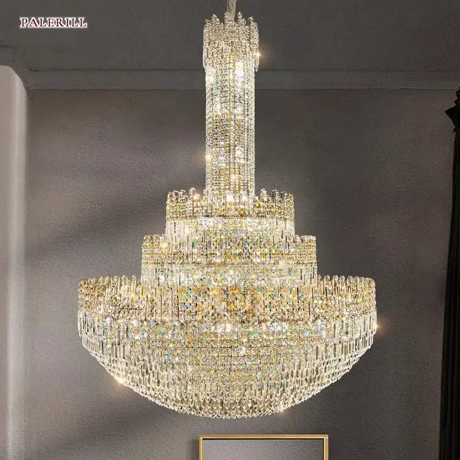AM0629 — Light Luxury Crystal Chandelier for Living Rooms
