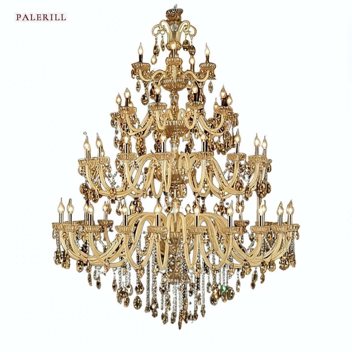 AM0730 — European Candle Duplex Metal Chandelier for Bar Spaces