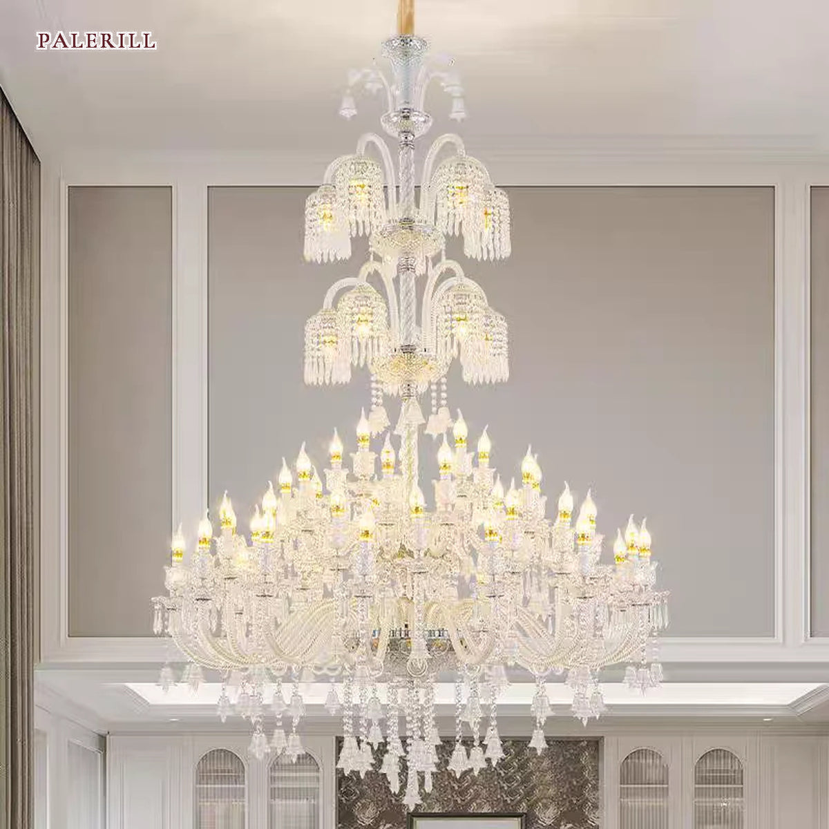 AM0528 — Modern Minimalist Crystal Chandelier for Living Rooms