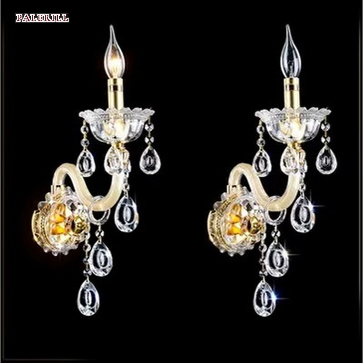 AM0861 — European Duplex Crystal Stainless Steel Chandelier for Studies