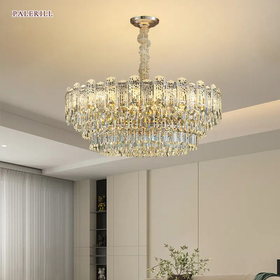 AM0512 — Light Luxury Imported K9 Crystal Chandelier for Living & Dining Rooms