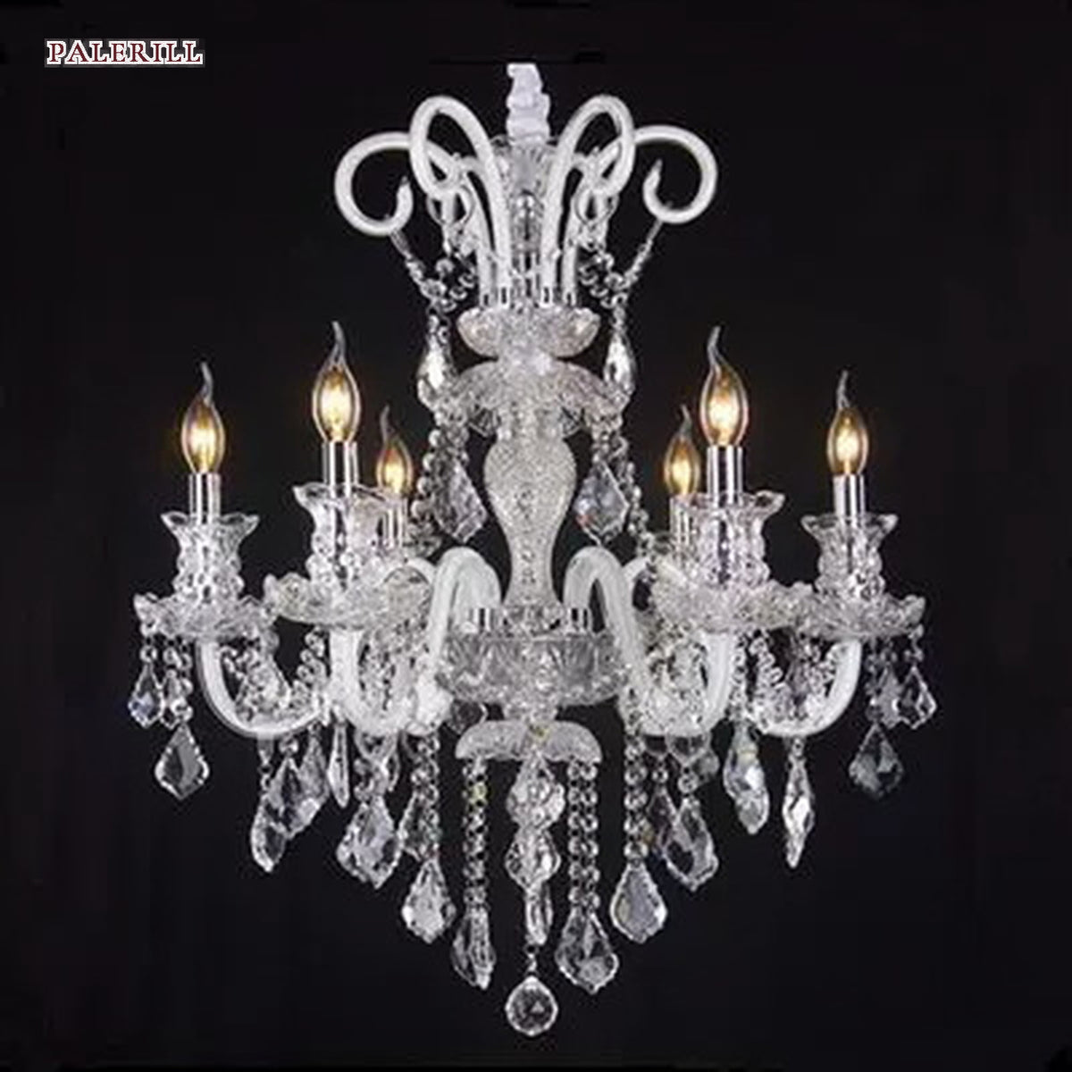 AM0705 — European Candle Crystal Chandelier for Living Rooms & Dining Rooms
