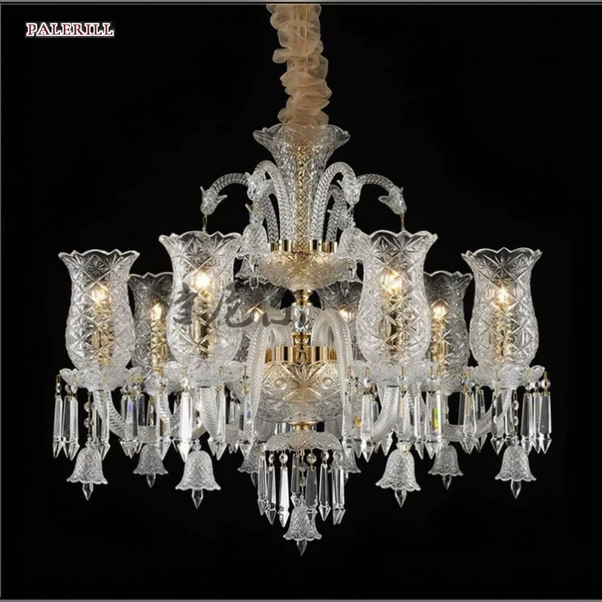 AM0710 — European Grand Hall Crystal Chandelier for Loft Spaces & Duplex Spaces
