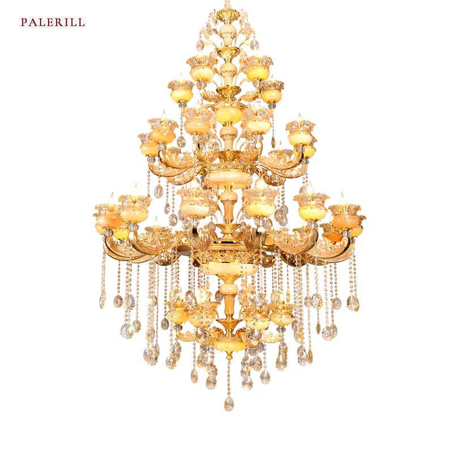 AM0677 — European Stairwell Crystal Chandelier for Living Rooms