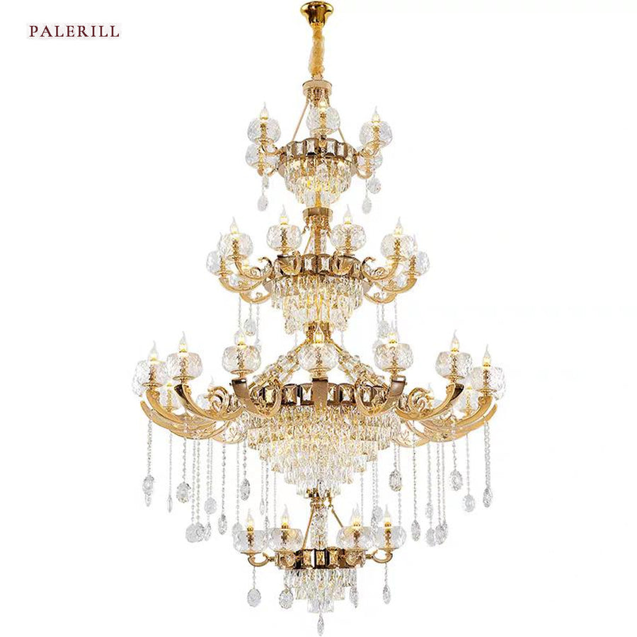 AM0551 — Light Luxury Stairwell Chandelier for Stairwells