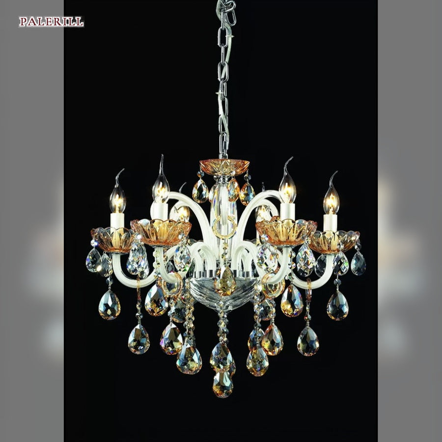AM0790 — European Candle Crystal Chandelier for Living Rooms & Dining Rooms