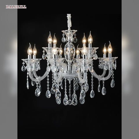 6 heads, K9 crystal, dia. 67 cm, H 52 cm, with 7W three-colour · 7W
