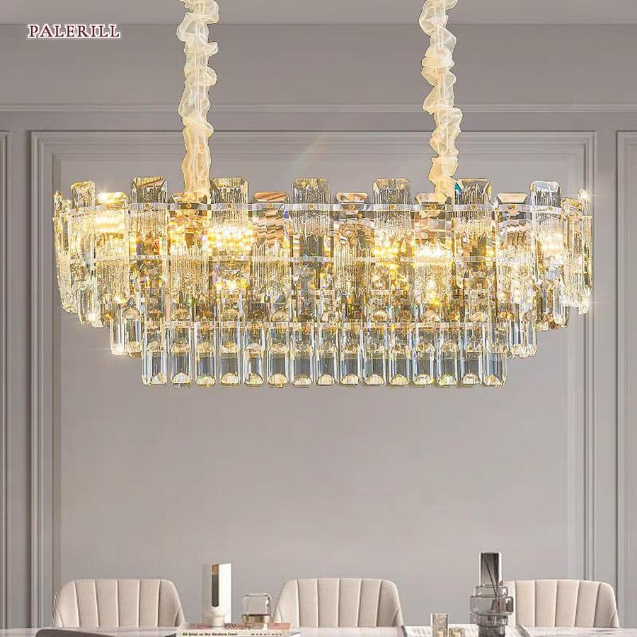 AM0615 — Modern Minimalist Crystal Ceiling Light for Living Rooms