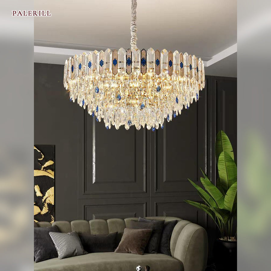 AM0687 — Light Luxury Crystal Chandelier for Living Rooms