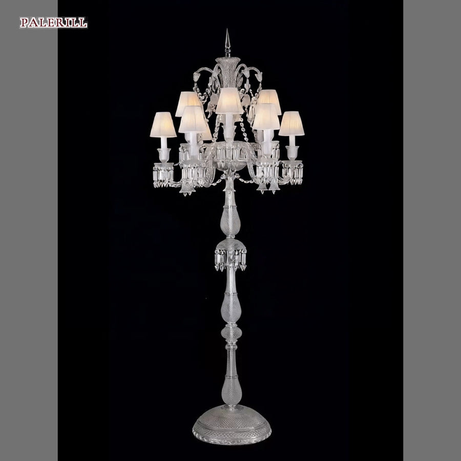 AM0862 — Modern Minimalist Candle Crystal Floor Lamp for Living Rooms & Bedrooms
