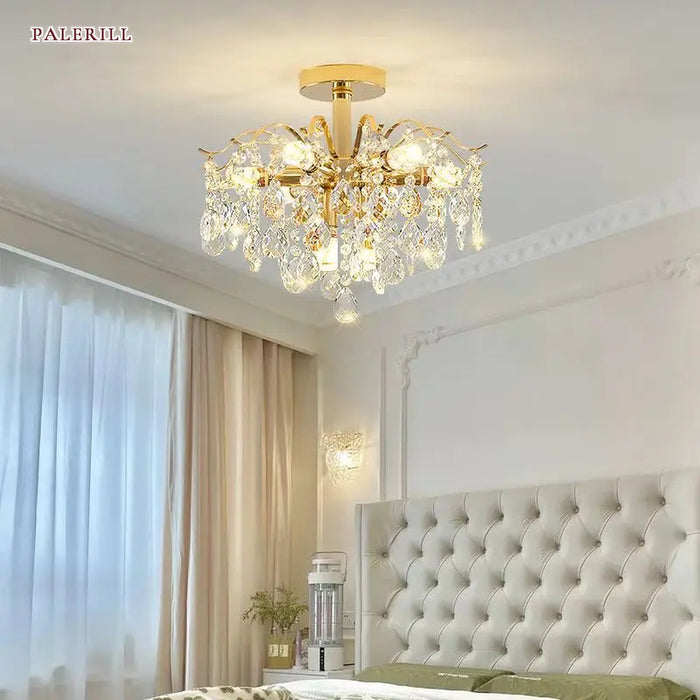 Postmodern Crystal Ceiling Light for Living Rooms — AM0562