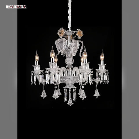 6 heads, K9 crystal, dia. 64 cm, H 60 cm · 7W