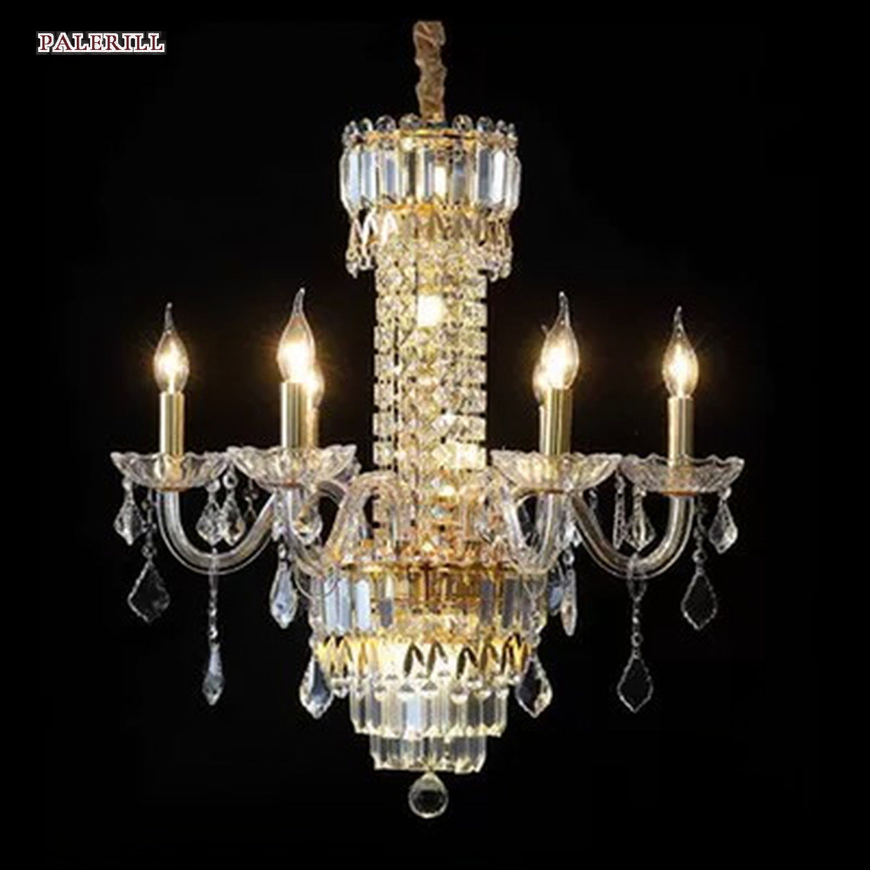 AM0835 — Modern Luxury Stairwell Iron Chandelier for Loft Spaces & Duplex Spaces