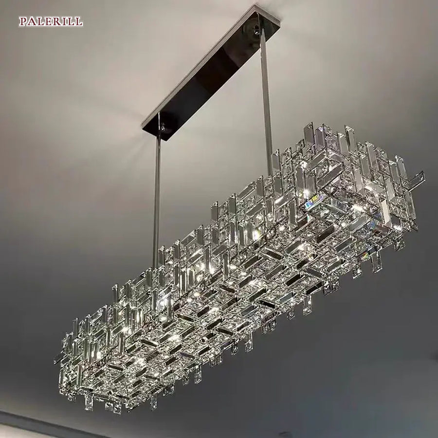 AM0681 — Modern Minimalist Crystal Table Lamp for Dining Rooms
