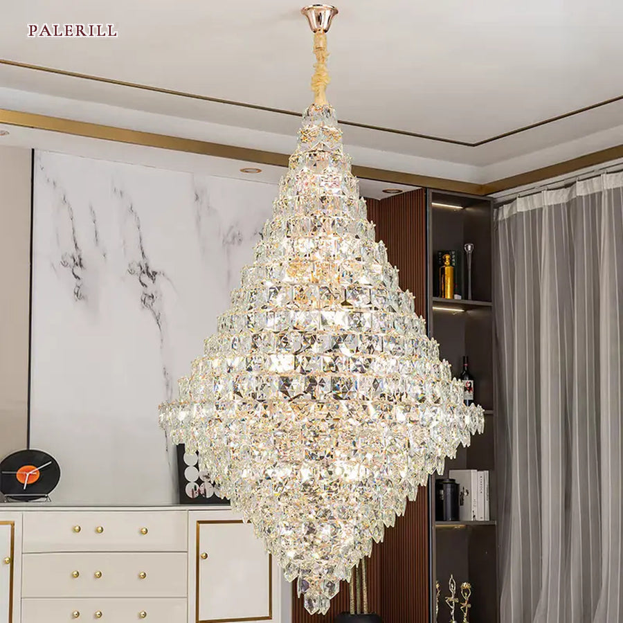 AM0607 — Light Luxury Crystal Chandelier for Living Rooms
