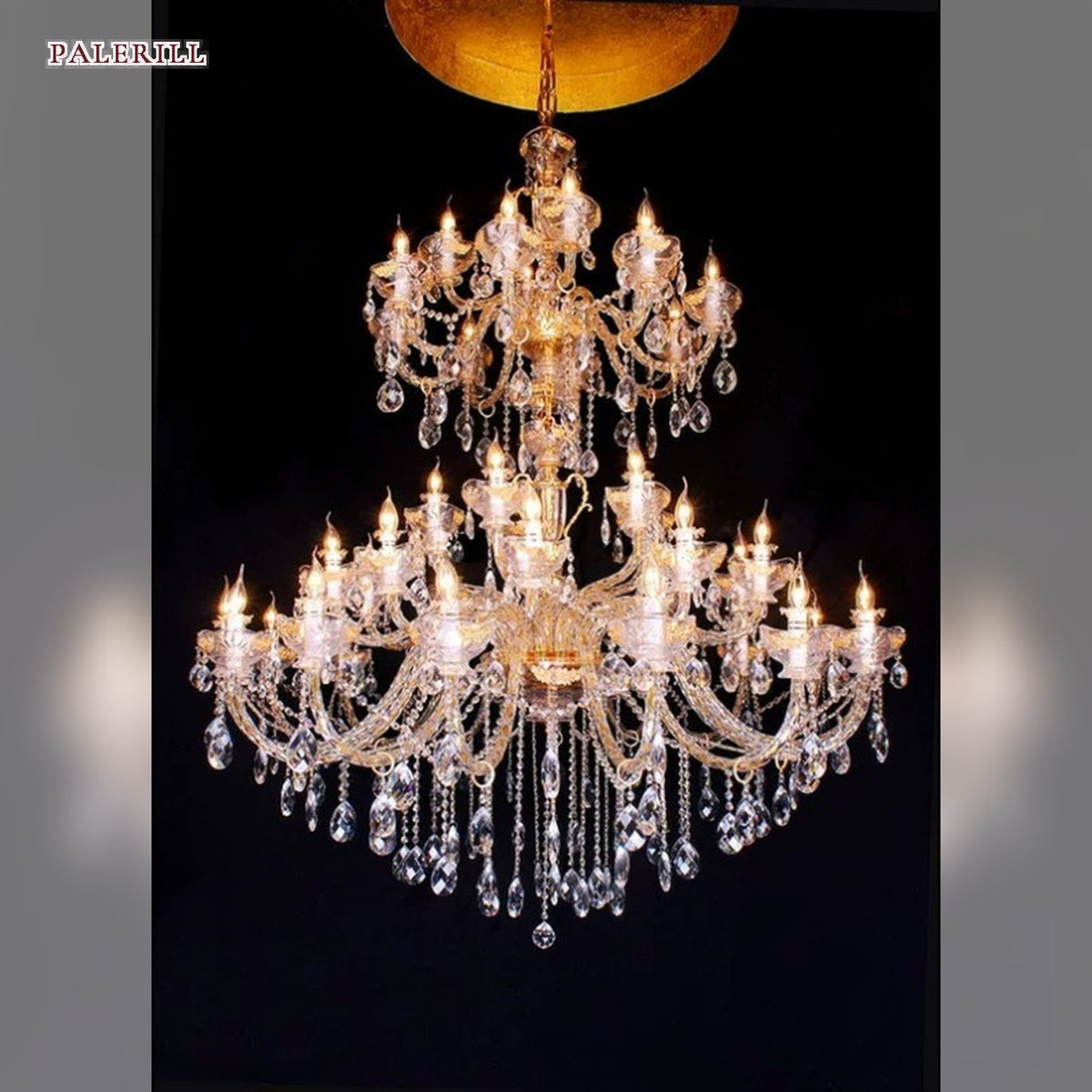 AM0795 — European Stairwell Crystal Chandelier for Dining Rooms