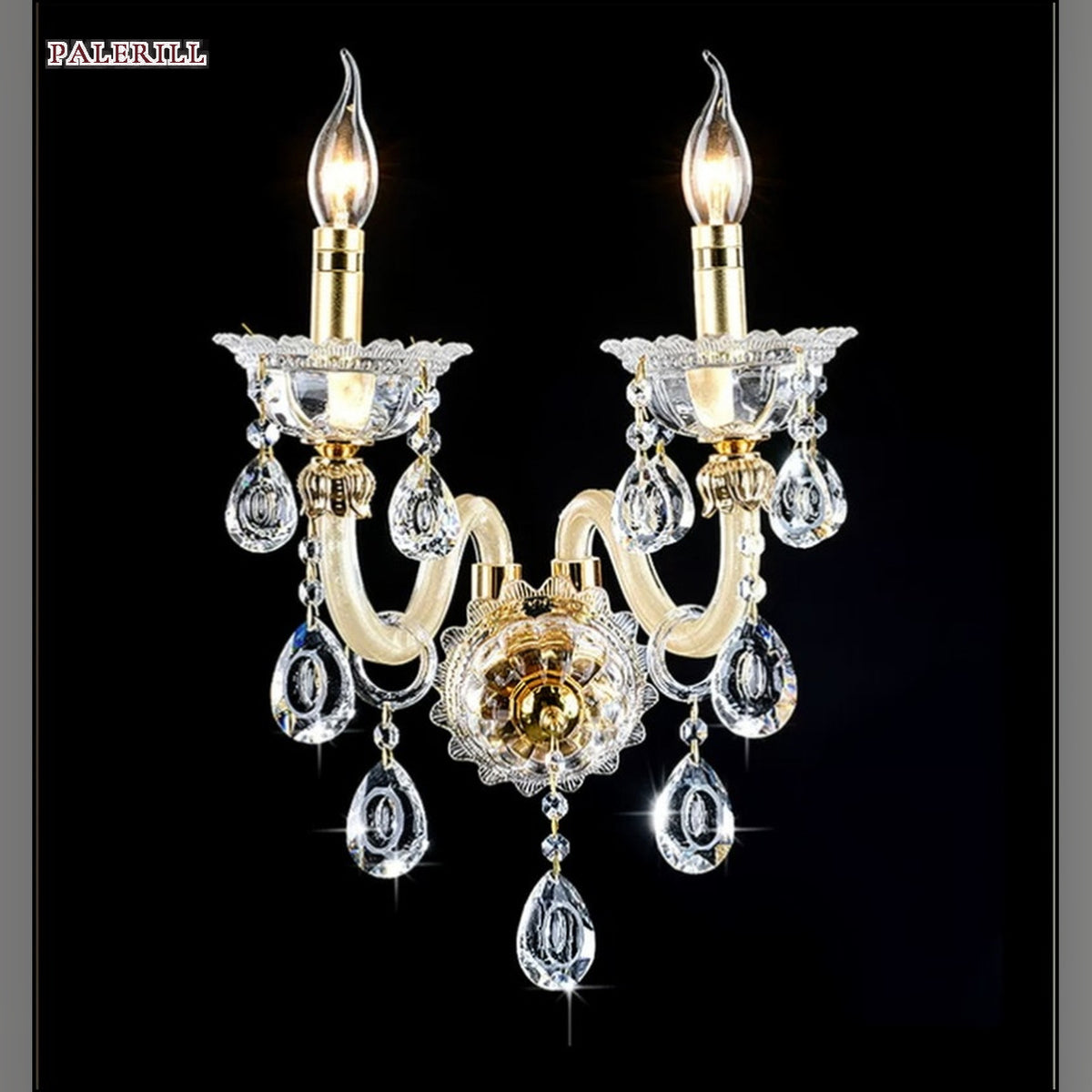 AM0767 — European Stairwell Crystal Wall Light for Living Rooms & Dining Rooms