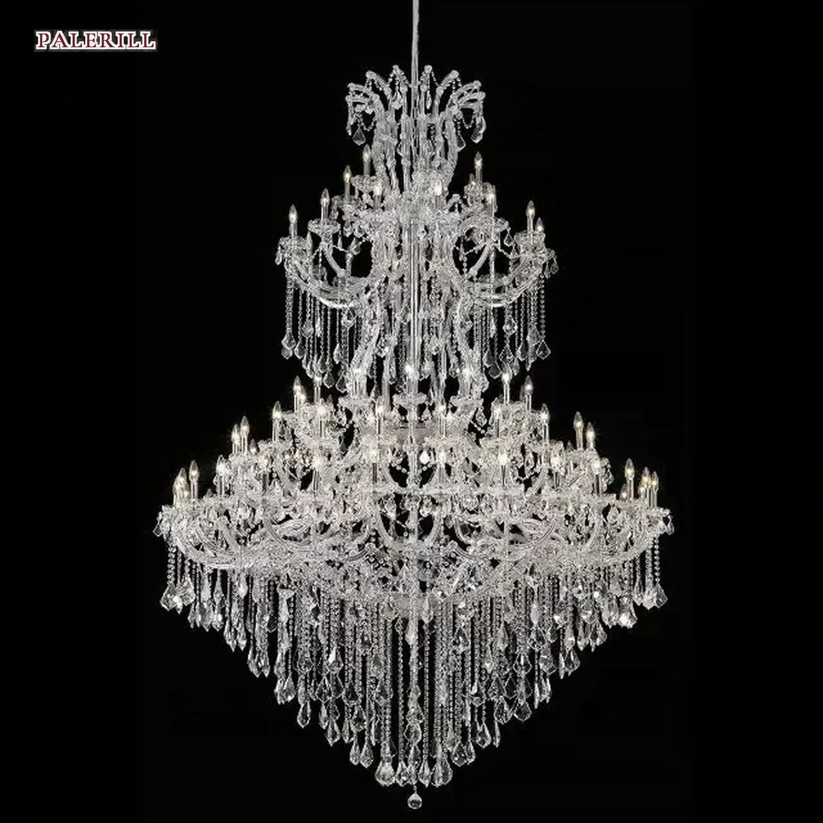 AM0786 — European Duplex Grand Hall Metal Chandelier for Hotels & Ballrooms