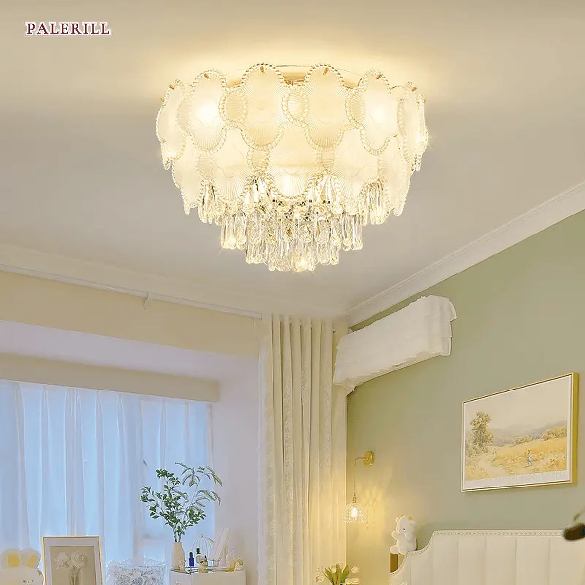 AM0493 — Light Luxury Crystal Chandelier for Living Rooms