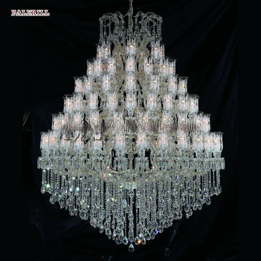 AM0746 — European Candle Crystal Chandelier for Living Rooms & Dining Rooms