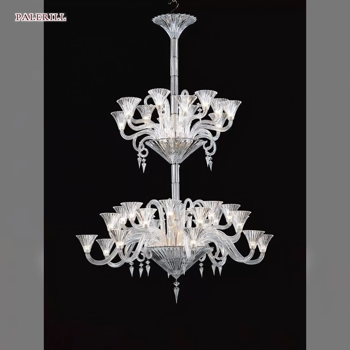 AM0832 — European Stairwell Grand Hall Crystal Chandelier for Retail Spaces & Gym Spaces