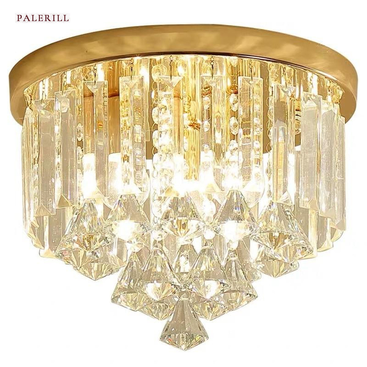 AM0543 — Modern Luxury Crystal Ceiling Light for Bedrooms