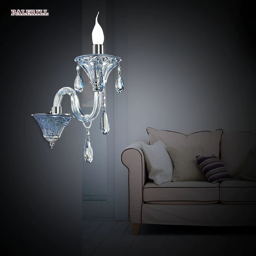 AM0719 — European French Crystal Wall Light for Living Rooms & Dining Rooms