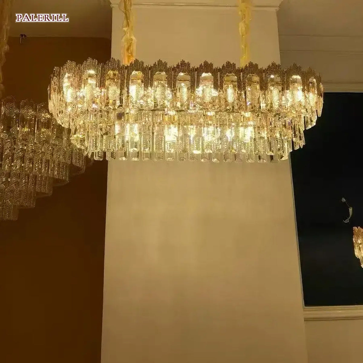 AM0596 — Light Luxury Crystal Chandelier for Living Rooms