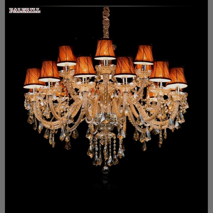 AM0779 — European Candle Grand Hall Iron Chandelier for Bedrooms & Studies