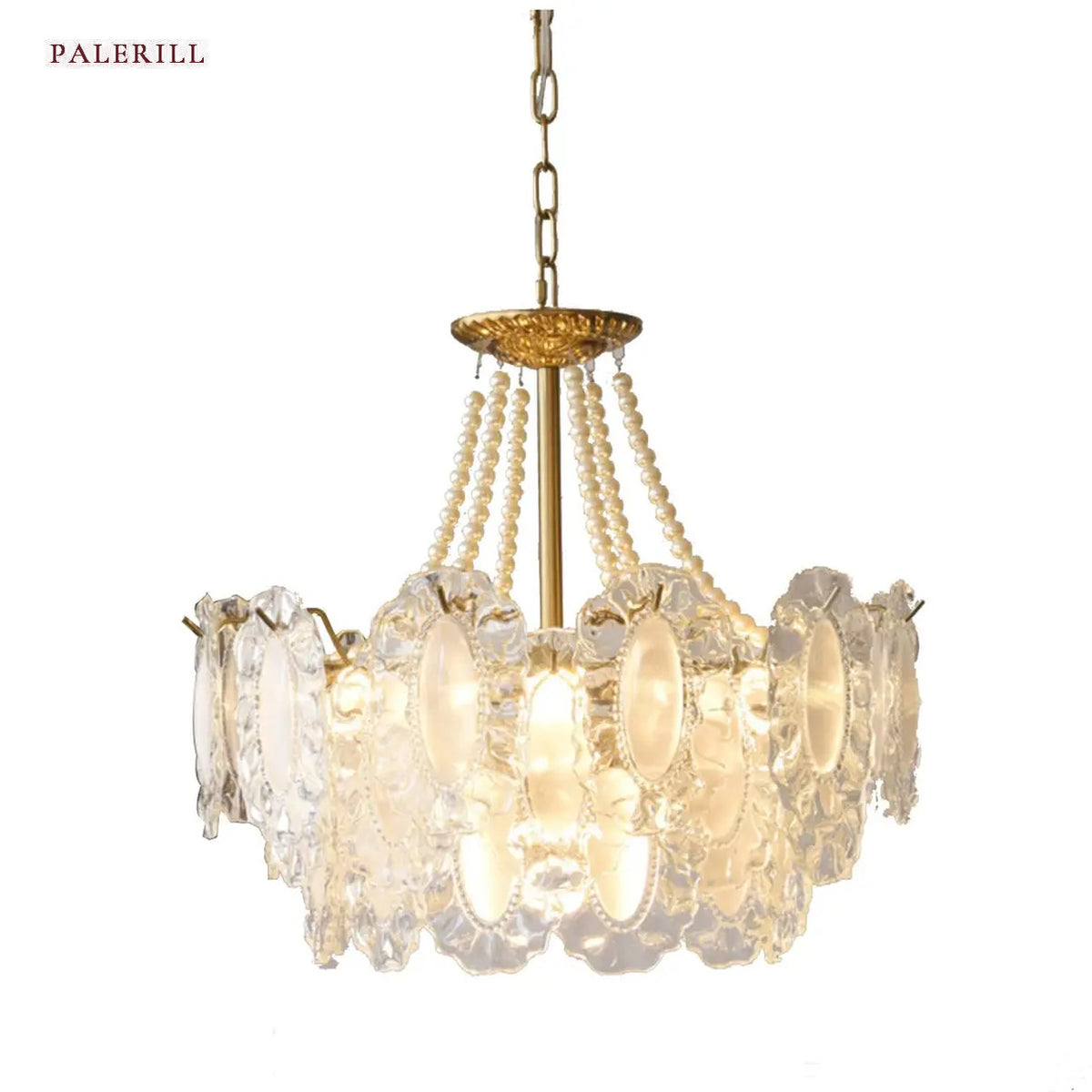 AM0507 — French Pearl Crystal Chandelier for Living Rooms