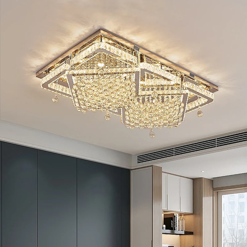 AM0106 · French Flush Mount Rectangular Ceiling Light for Bedrooms · 5 Configurations — AM0106, view 3