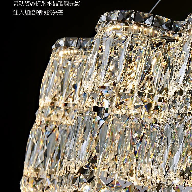 AM0069 · Modern Minimalist Stairwell Crystal Chandelier for Double-Height Spaces — AM0069, view 3