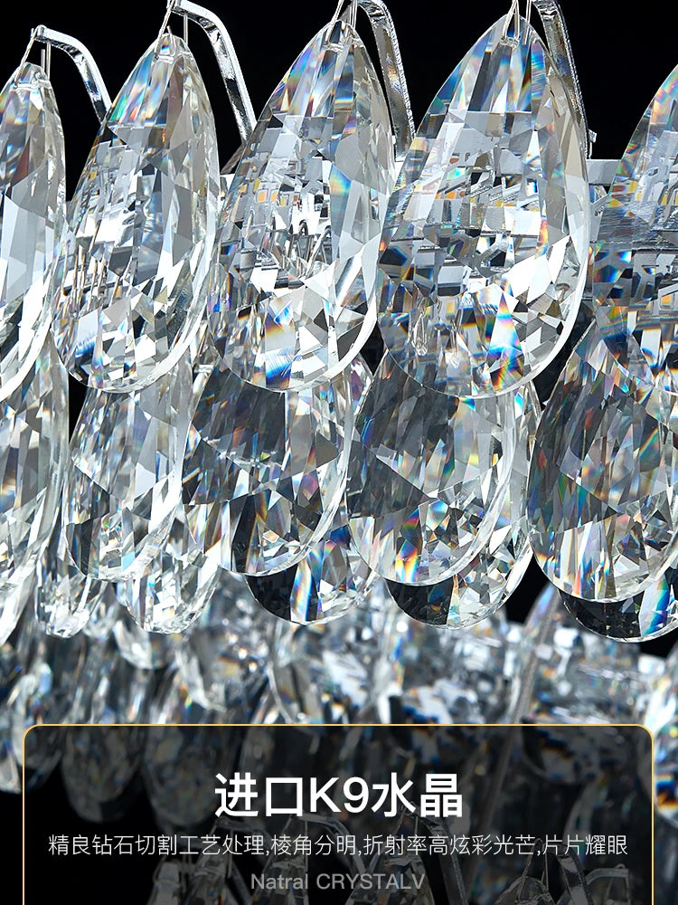 AM0075 · Italian Tiered Composition Crystal Chandelier for Living Spaces · 9 Configurations — AM0075, view 3