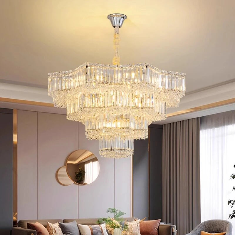 AM0049 · Modern Minimalist Crystal Chandelier for Dining Rooms · 4 Configurations — AM0049, view 3