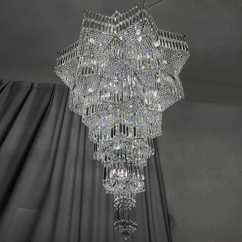 AM0008 · Modern Minimalist Crystal Chandelier for Living Spaces · 7 Configurations — AM0008, view 3