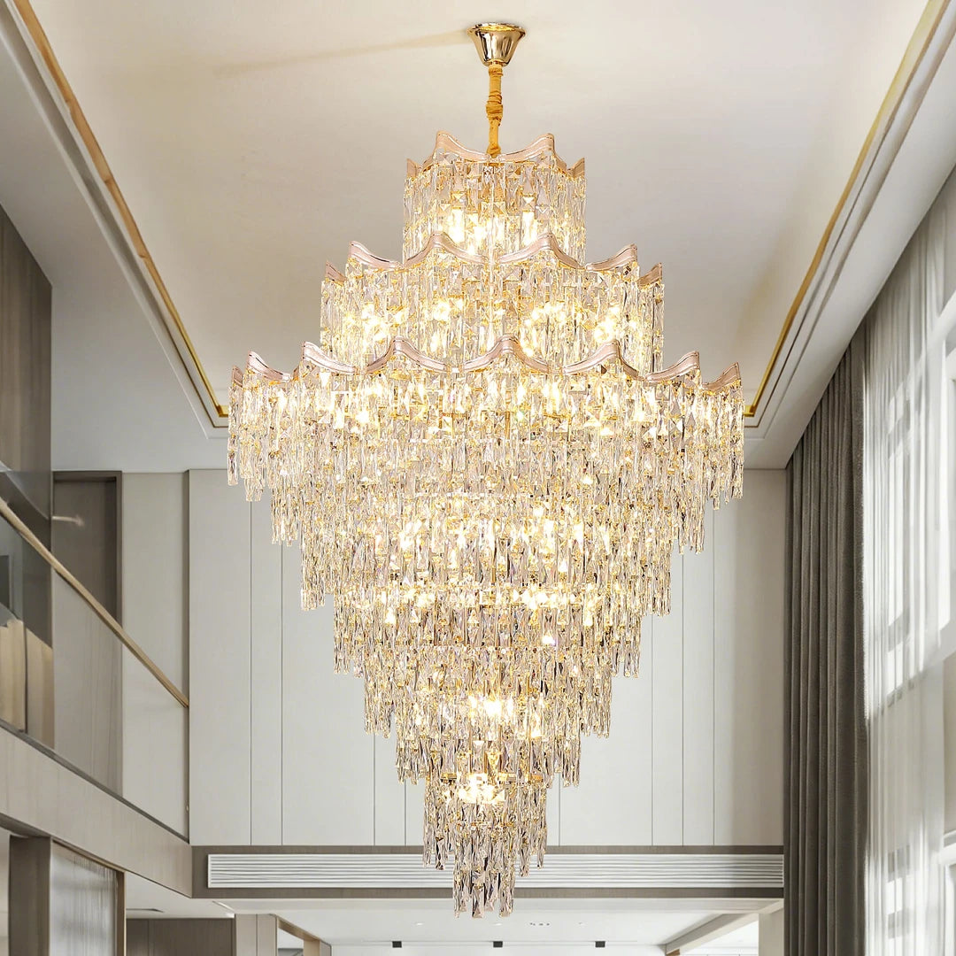 AM0003 · French Stairwell Crystal Chandelier for Double-Height Spaces · 6 Configurations — AM0003, view 3