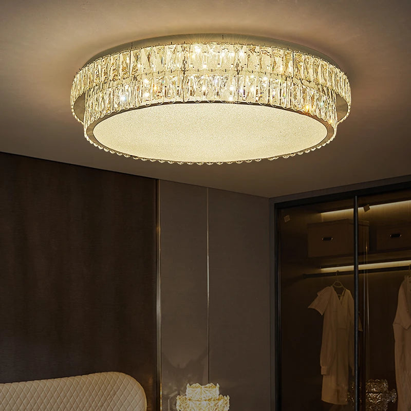 AM0121 · French Flush Mount Diamond Ceiling Light for Bedrooms · 6 Configurations — AM0121, view 3