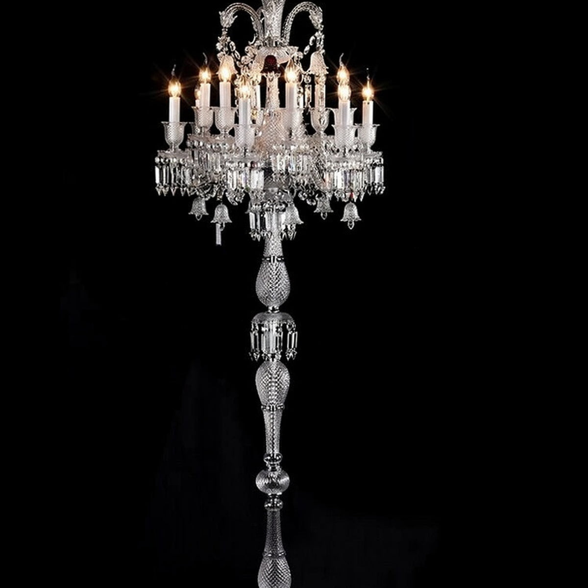 AM0862 — Modern Minimalist Candle Crystal Floor Lamp for Living Rooms & Bedrooms