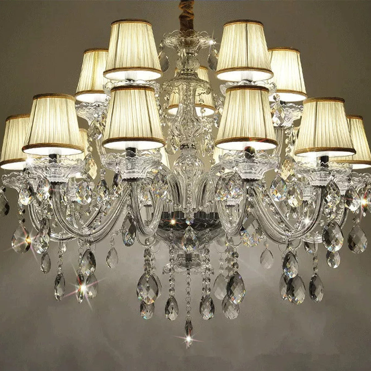 AM0741 — Modern Minimalist Candle Crystal Chandelier for Studies