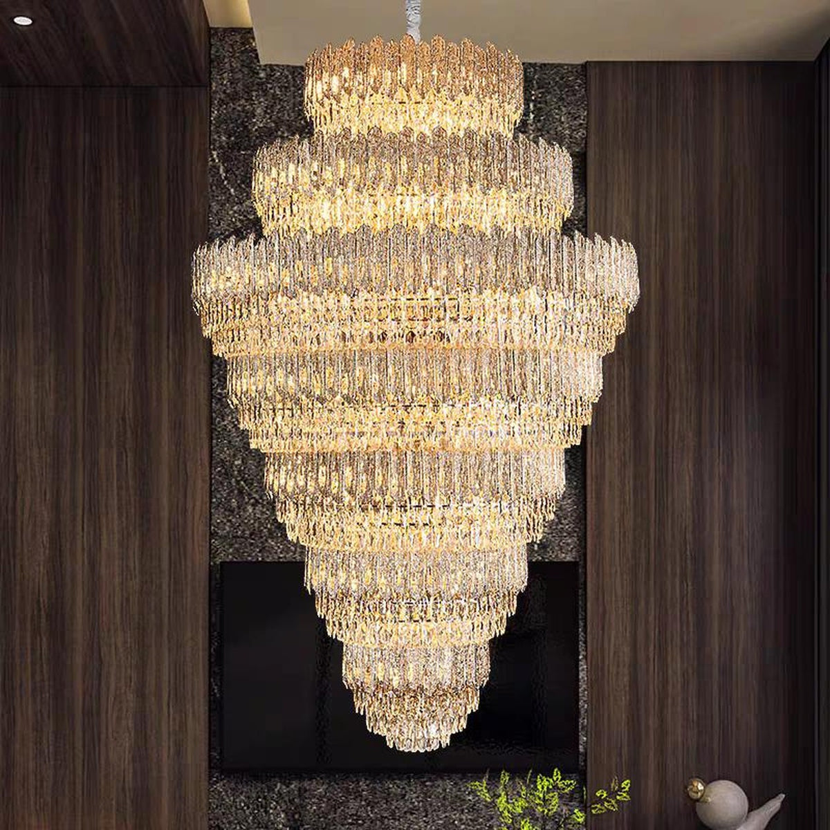 AM0595 — Light Luxury Crystal Chandelier for Living Rooms