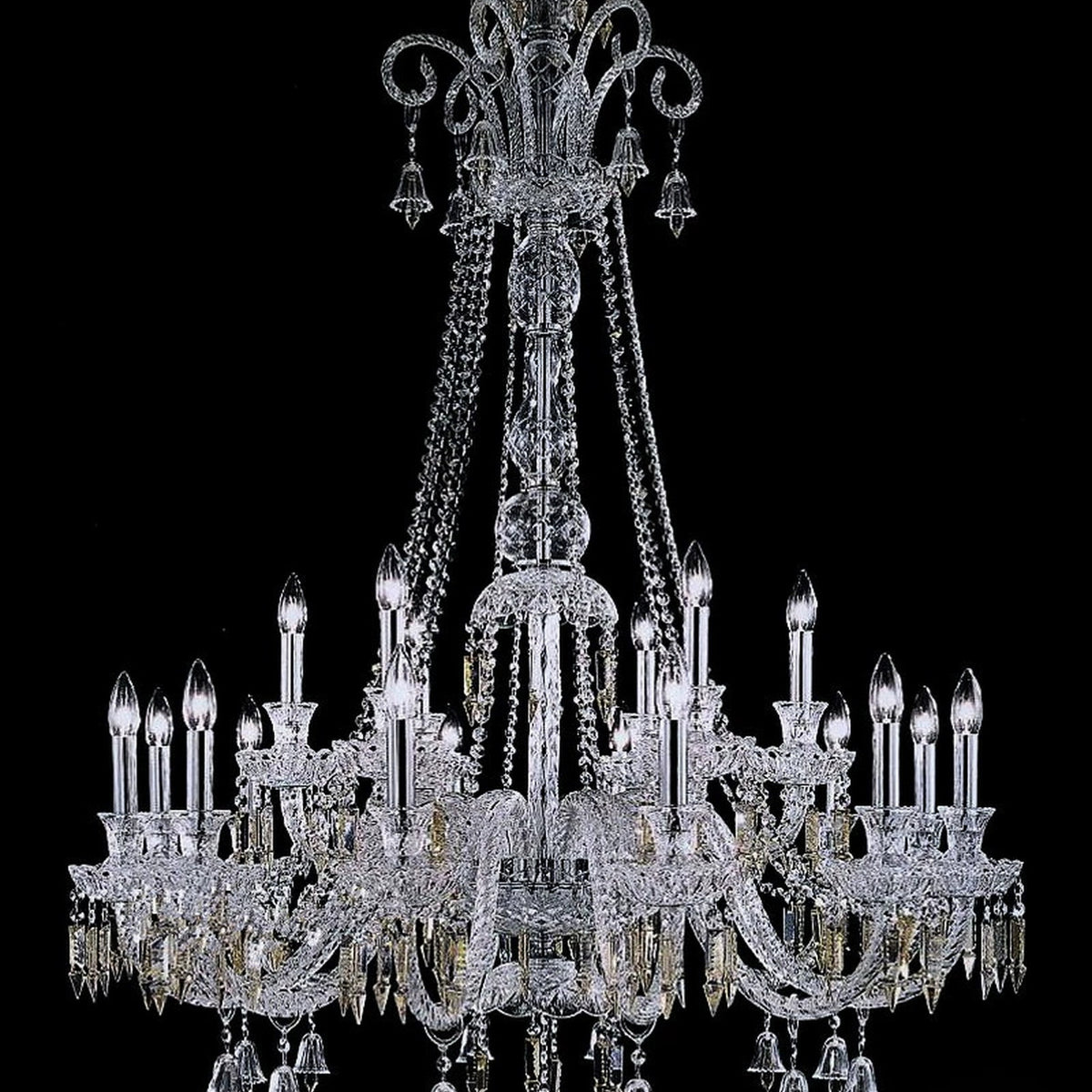 AM0752 — European Stairwell Duplex Crystal Chandelier for Living Rooms