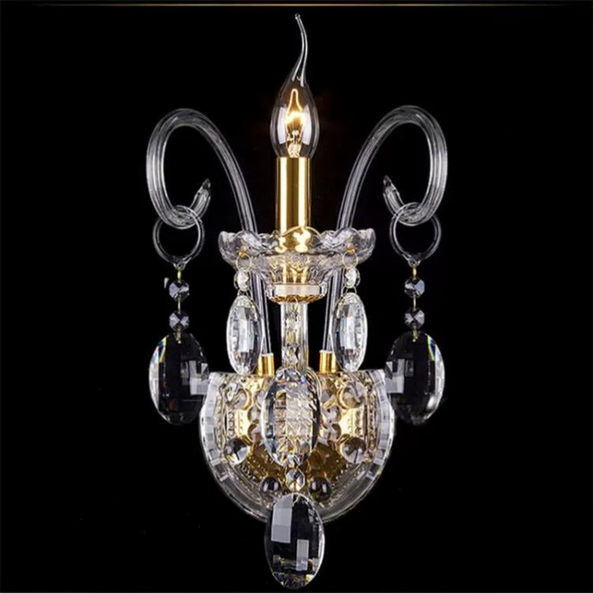 AM0830 — European Grand Hall Crystal Stainless Steel Chandelier for Loft Spaces & Duplex Spaces