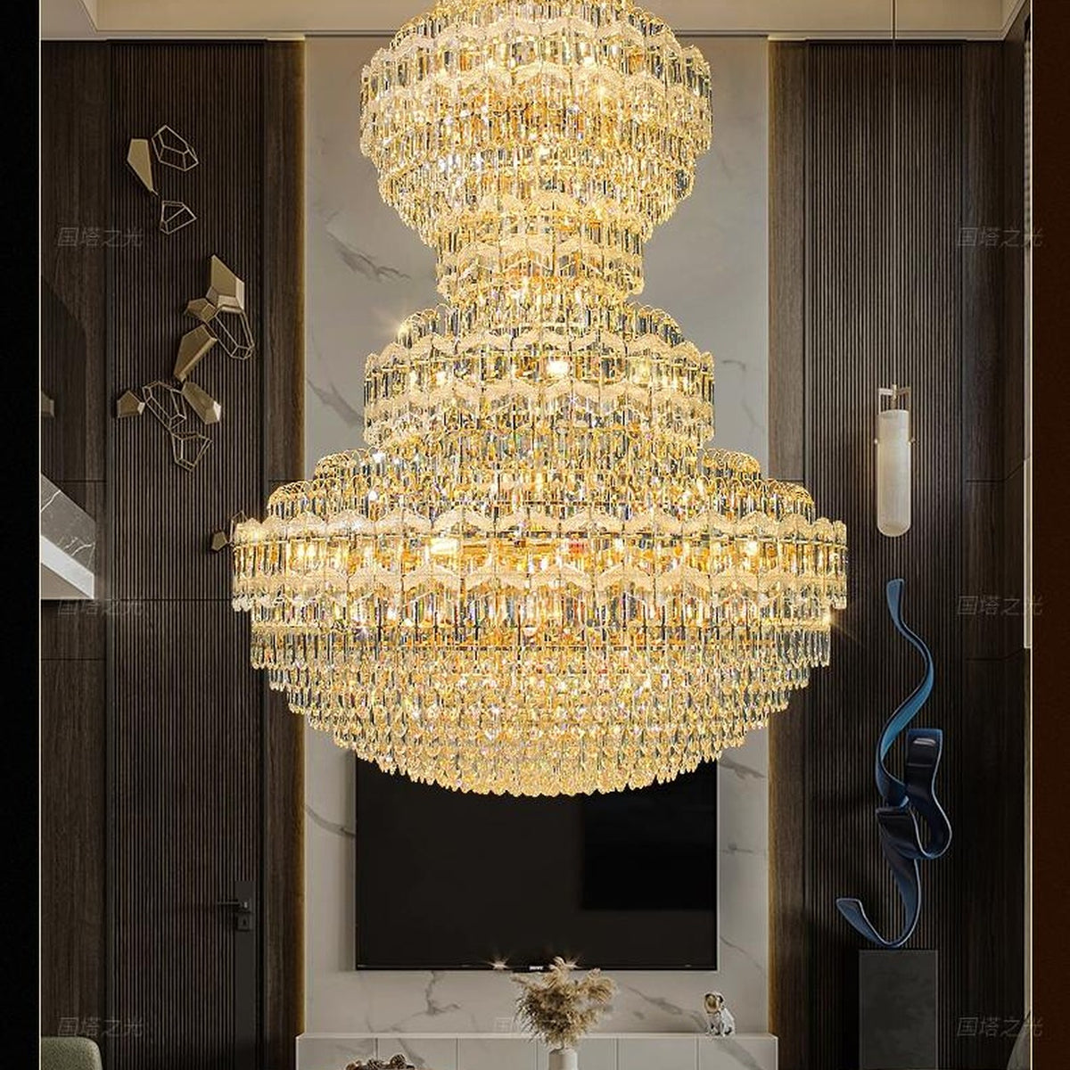 AM0693 — Modern Luxury Imported K9 Crystal Chandelier for Villas