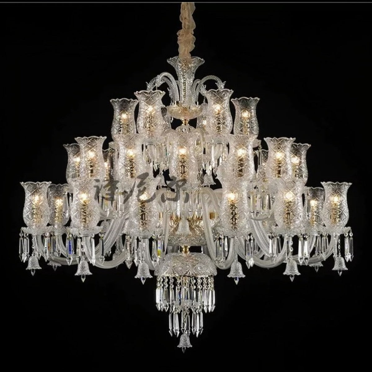 AM0710 — European Grand Hall Crystal Chandelier for Loft Spaces & Duplex Spaces