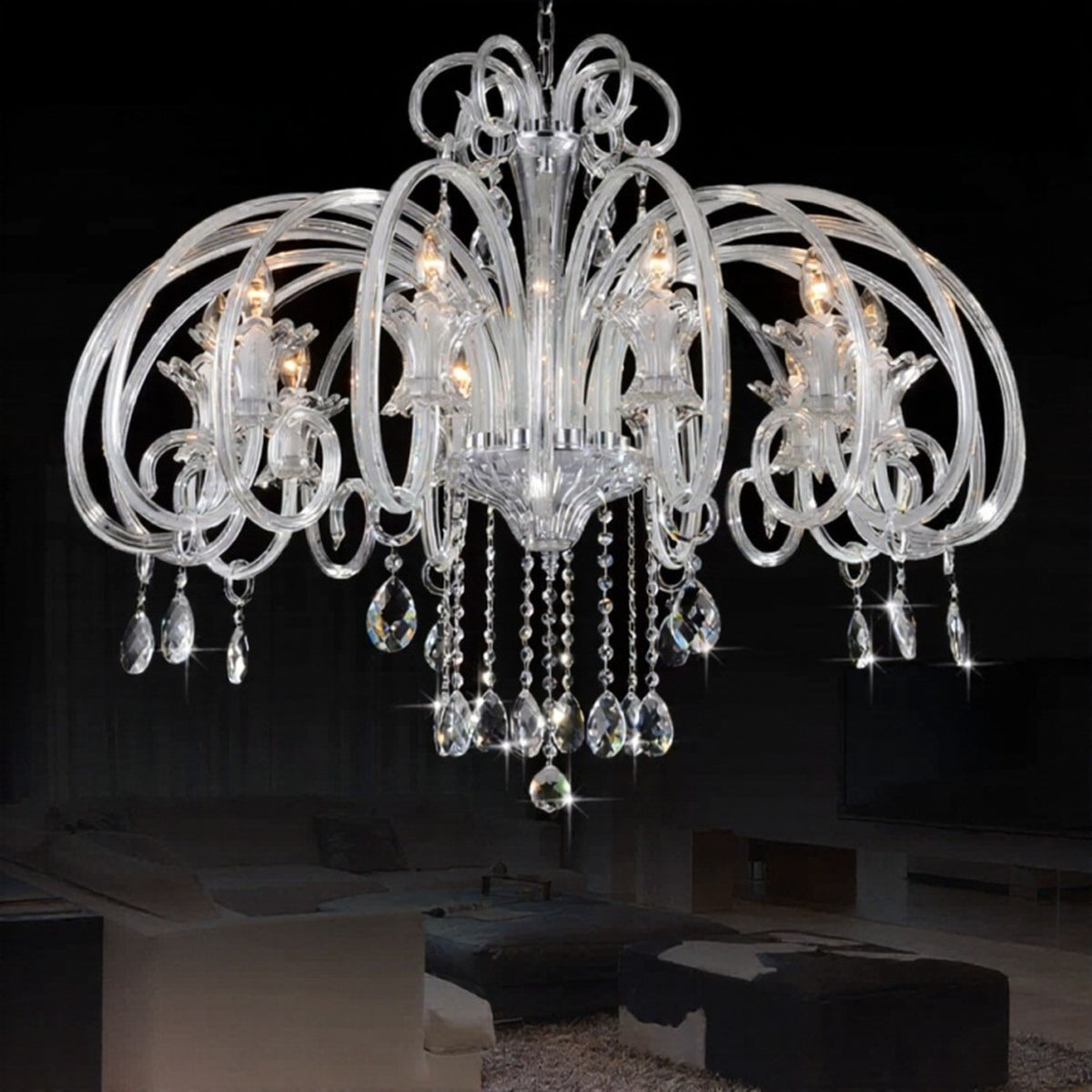 AM0726 — European Crystal Chandelier for Bedrooms
