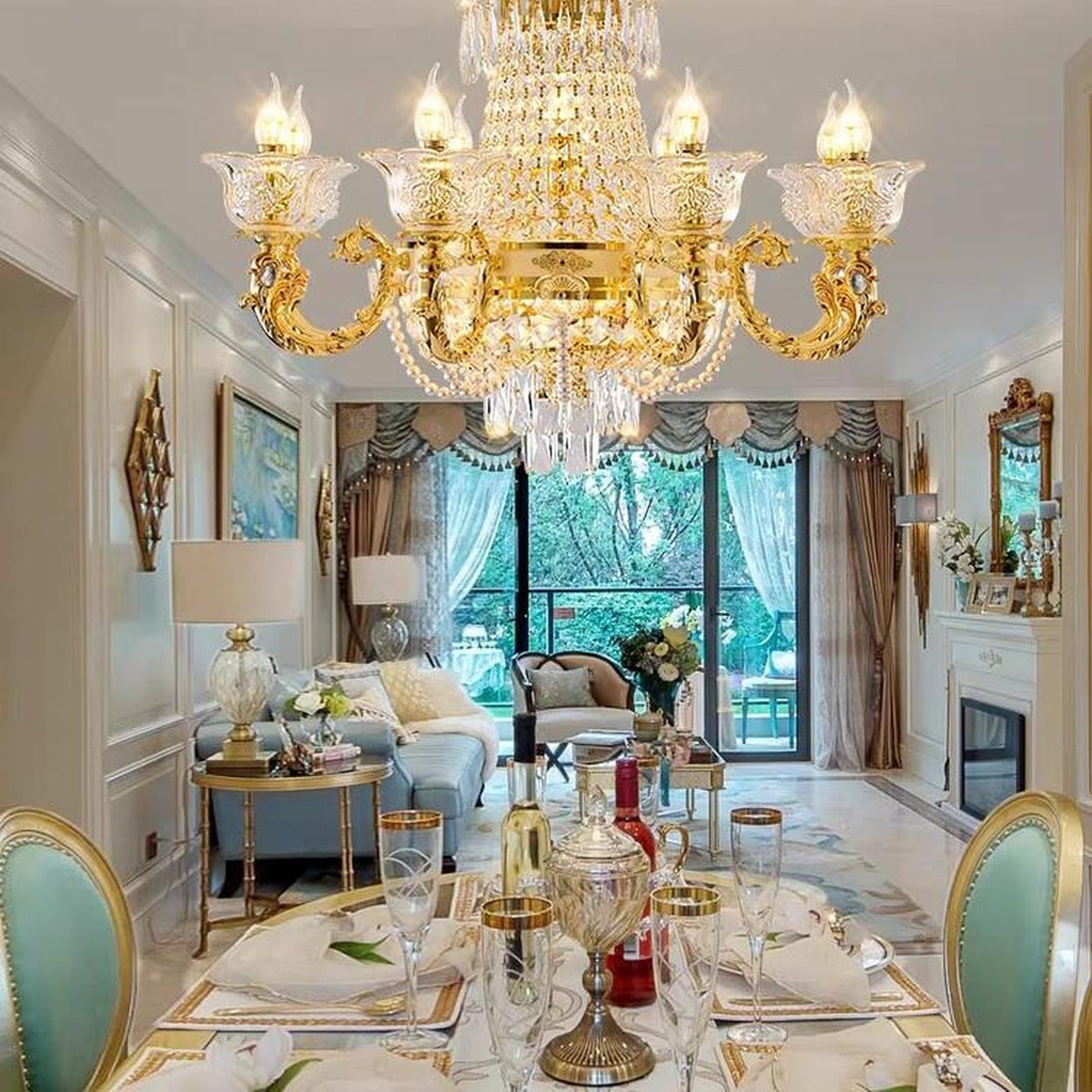 AM0669 — Modern Luxury Crystal Chandelier for Living Rooms