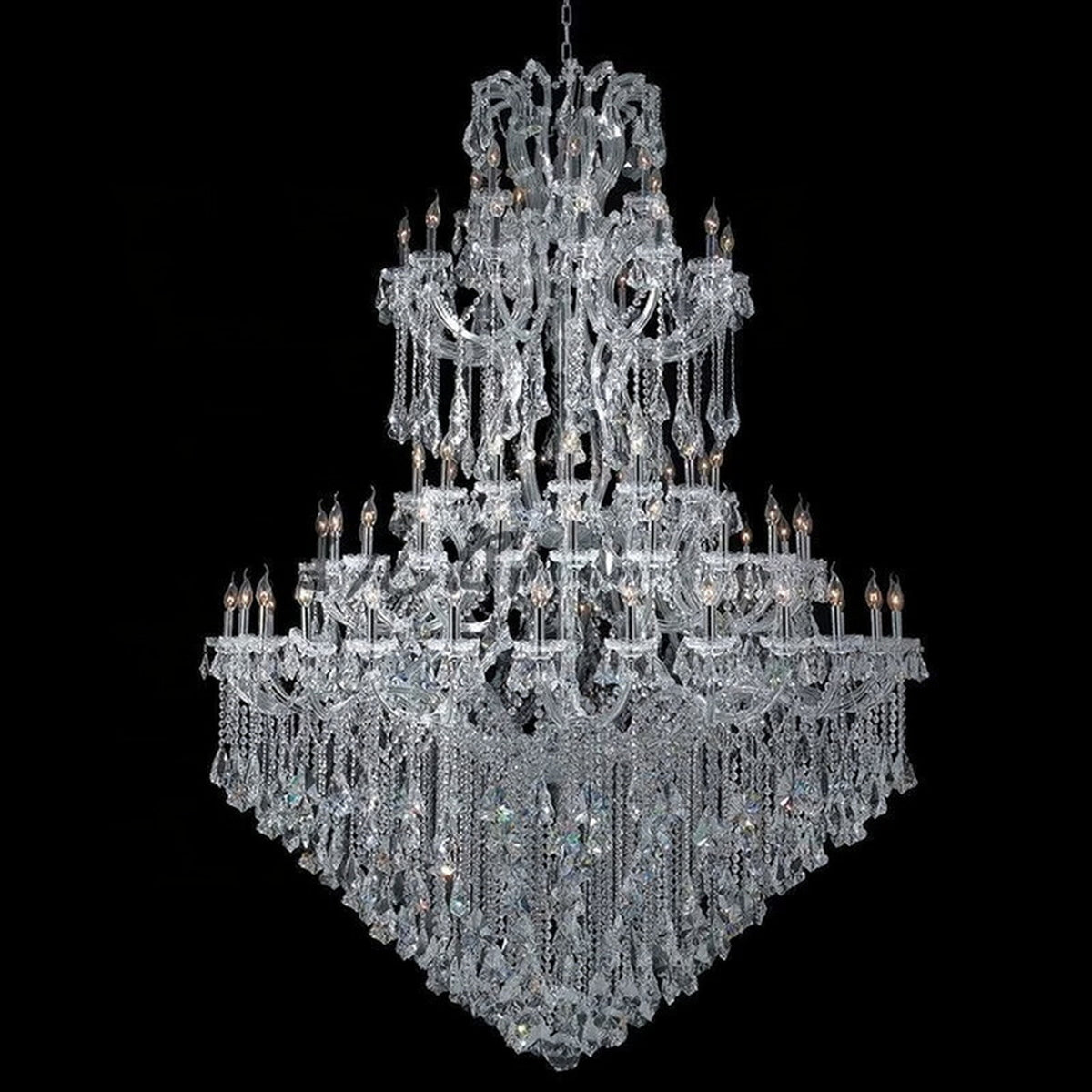AM0763 — European Grand Hall Crystal Chandelier for Duplex Spaces & Stairwells